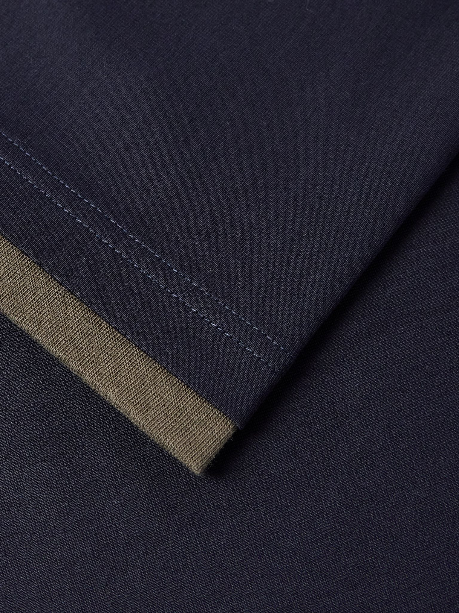 Layered Cotton-Jersey T-Shirt Navy - 4