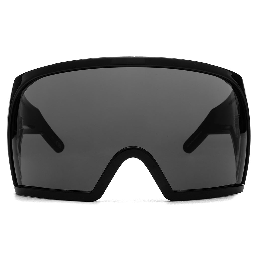 SUNGLASSES KRIESTER SHINY - BLACK TEMPLE/BLACK LENS - 1