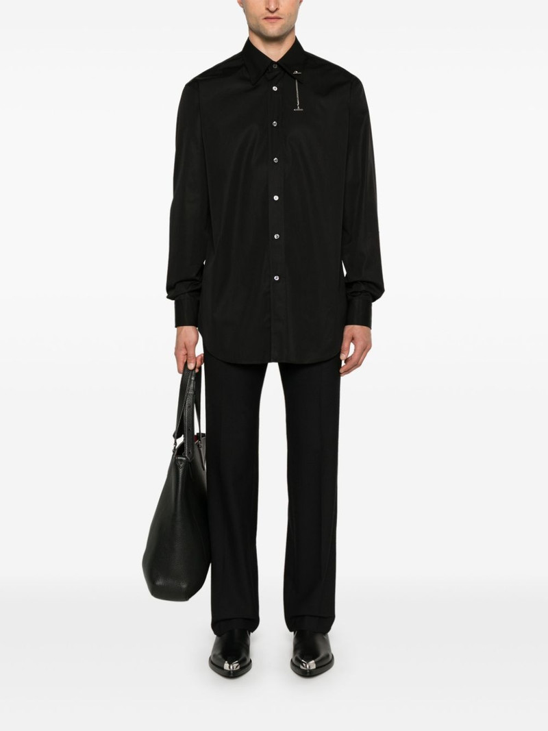 Alexander McQueen Cross-Bar Chain shirt outlook