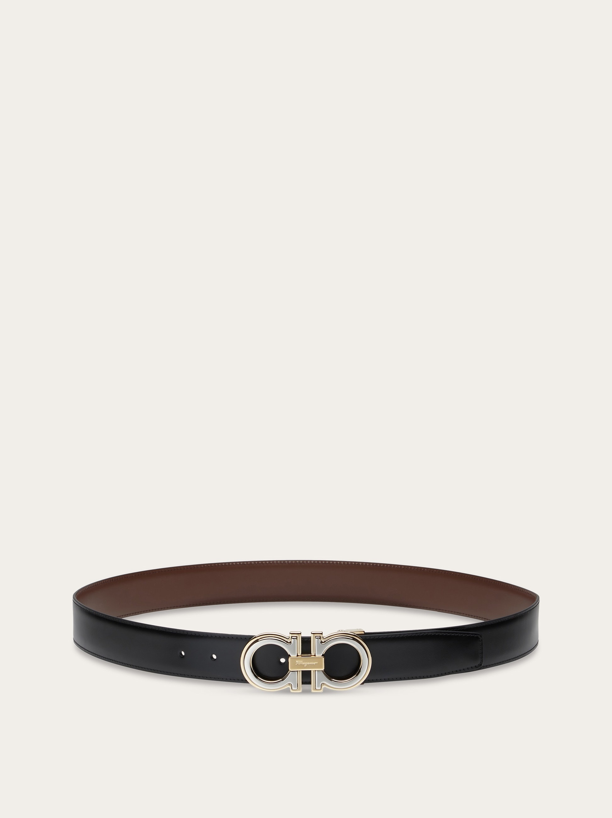 Reversible and adjustable Gancini belt - 3