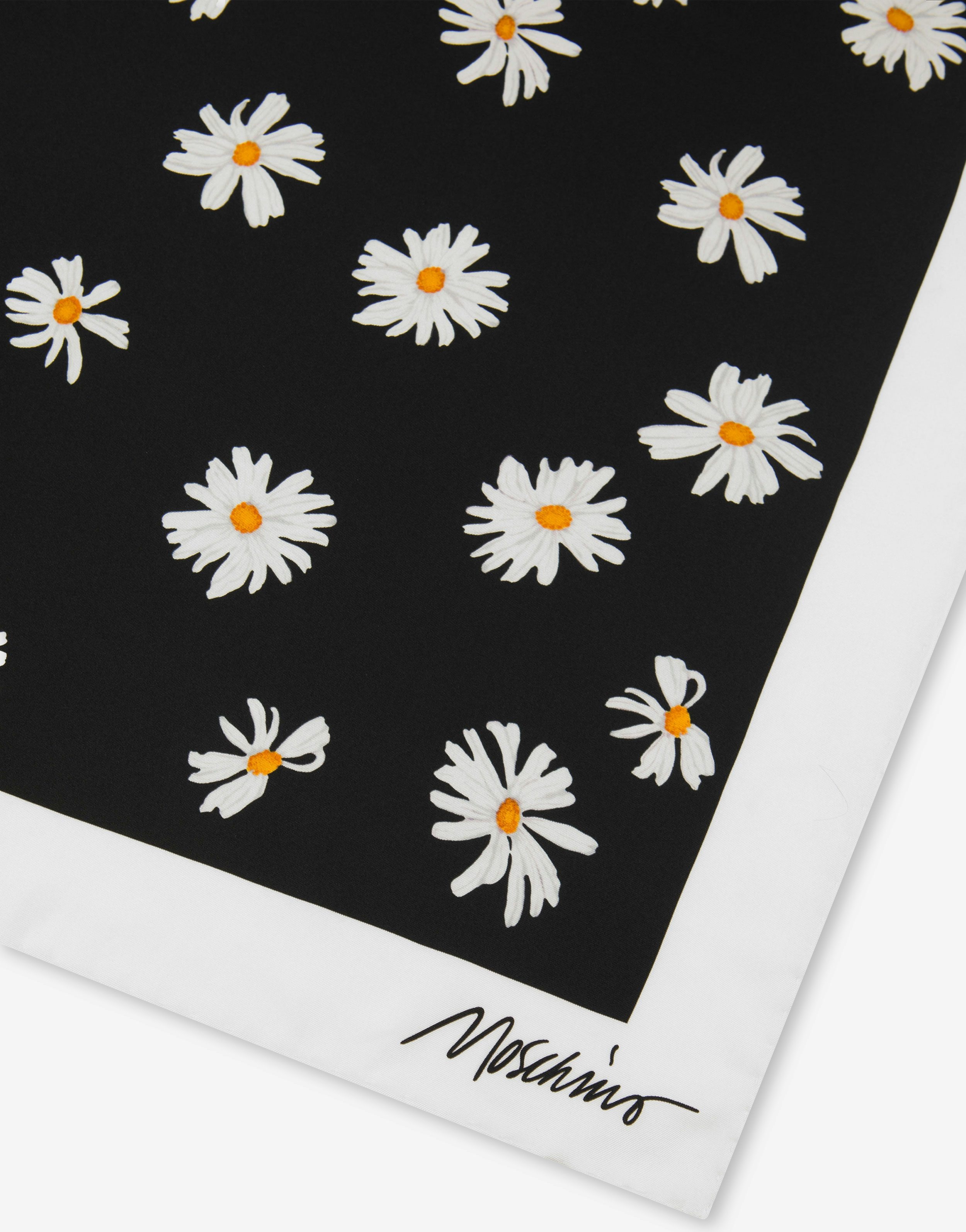 ALLOVER DAISY SILK SCARF - 3