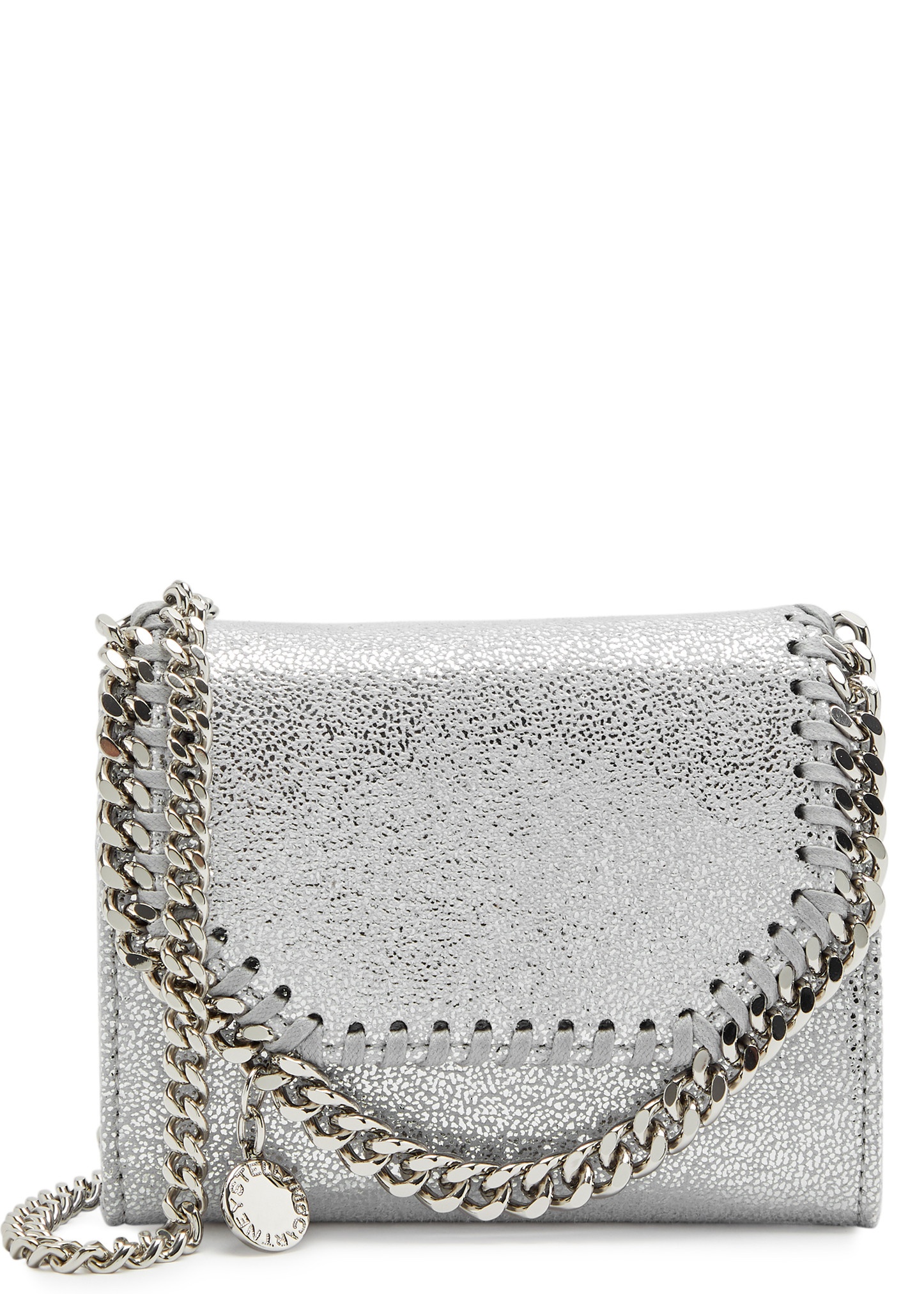 Falabella faux suede wallet-on-chain - 1