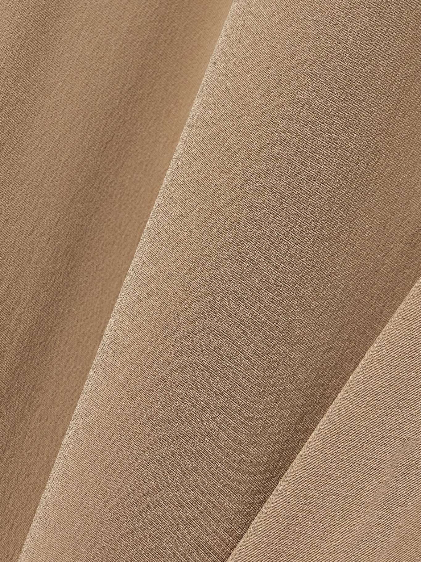 Silk crepe de chine shirt Beige - 5