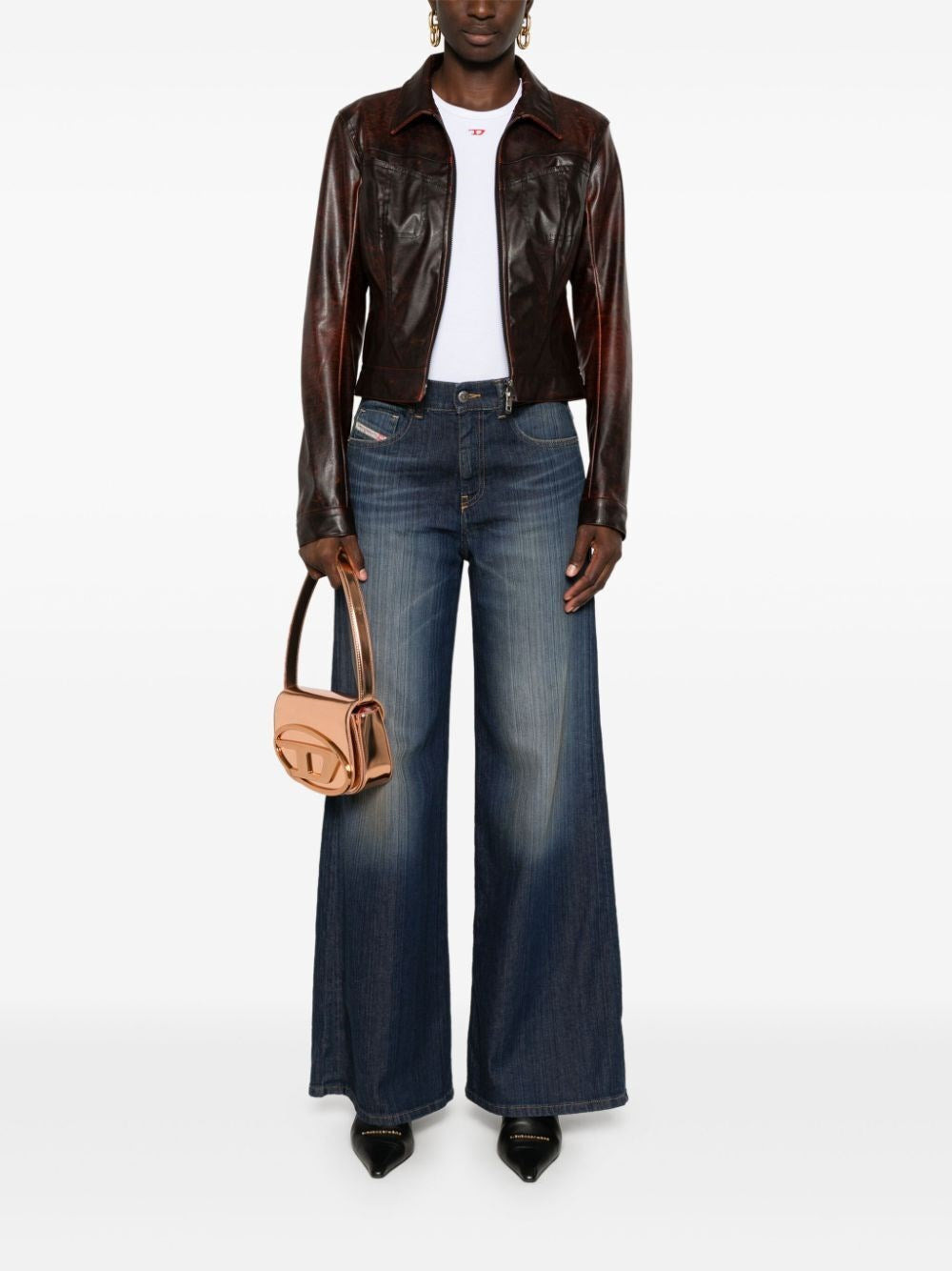 Diesel Women `T-Ele-Long-D` T-Shirt - 2