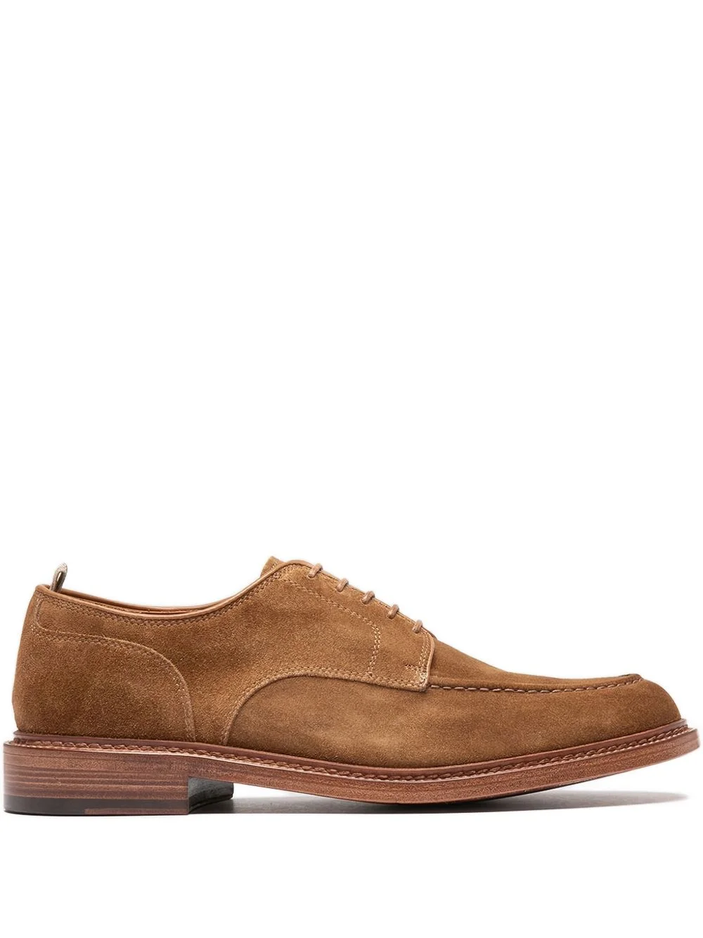 suede-leather lace-up derby shoes - 1