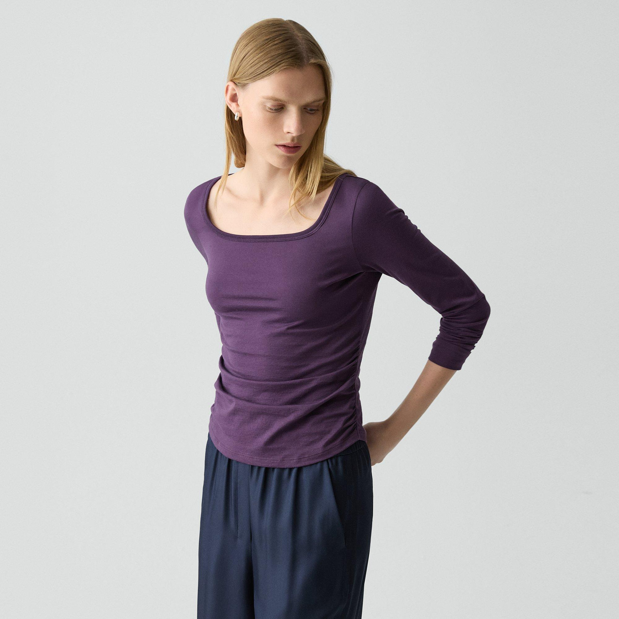 Square Neck Tee in Certified Organic Cotton - 3