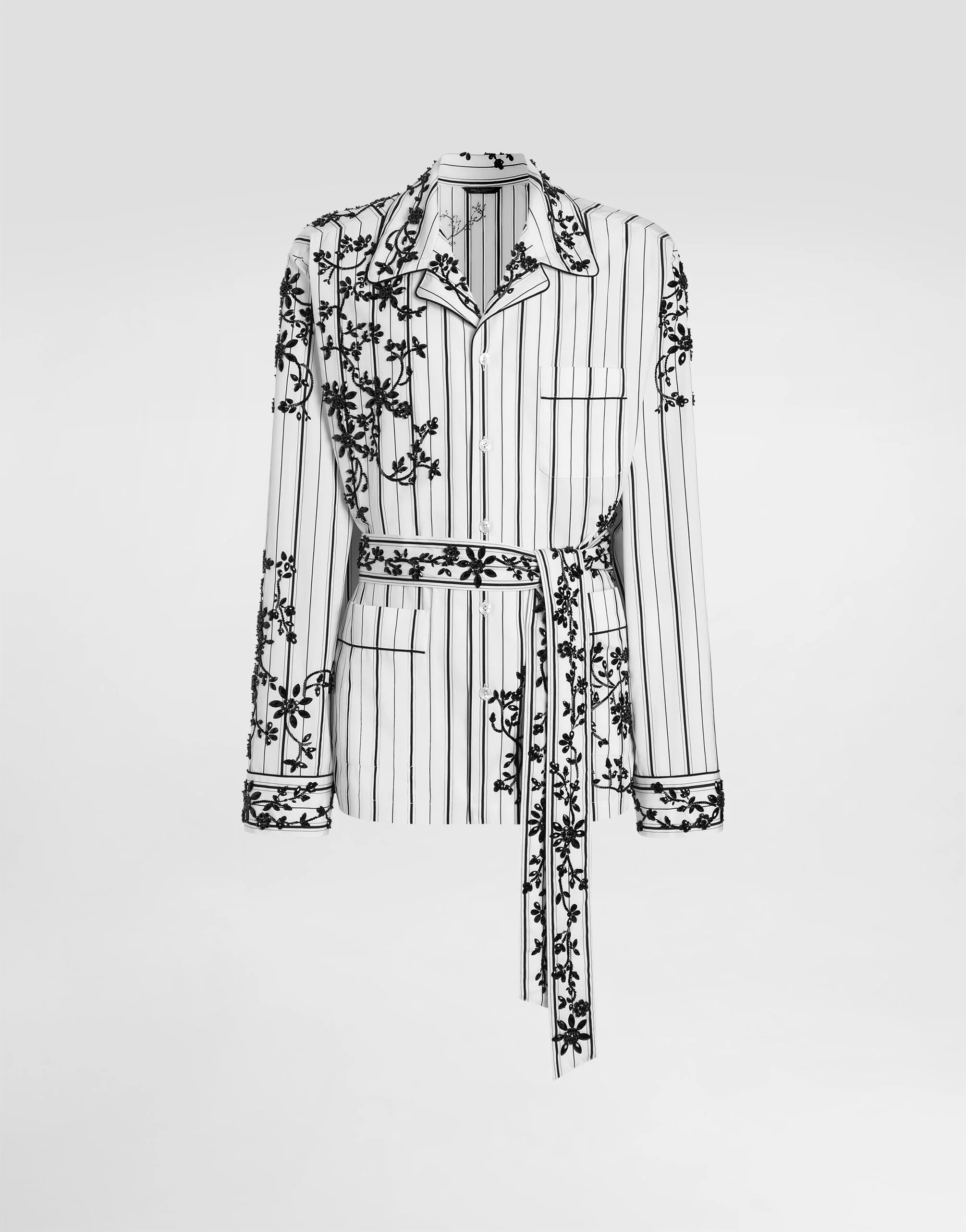 Vanity robe with embroidery - 1