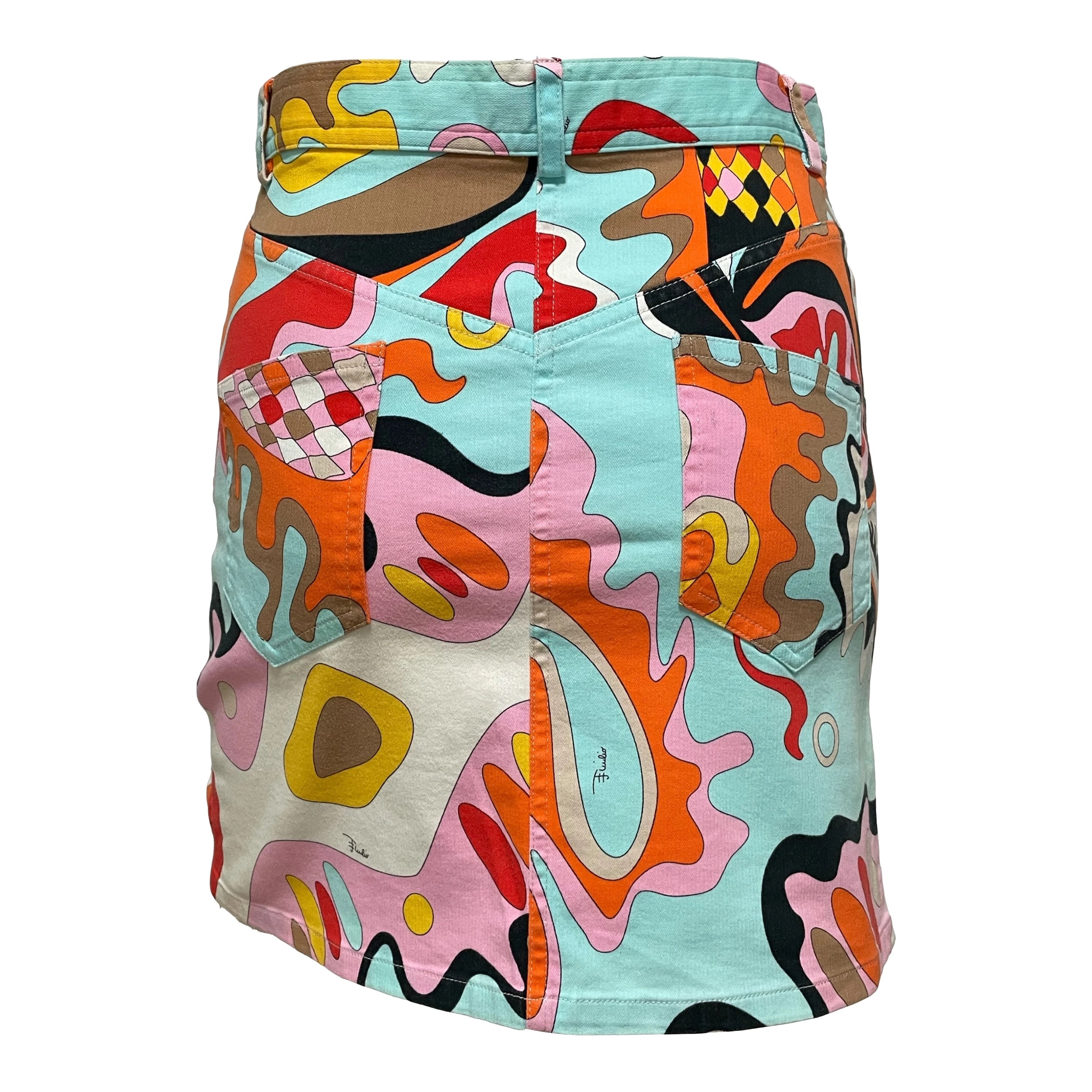 EMILIO PUCCI High Waisted Print Skirt - 2