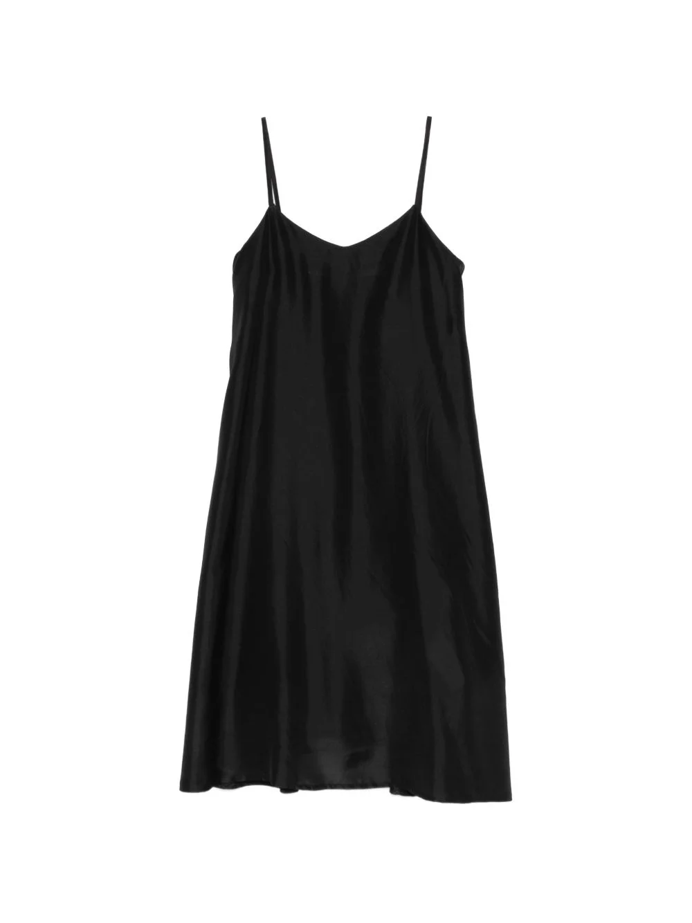 satin-finish A-line dress - 1