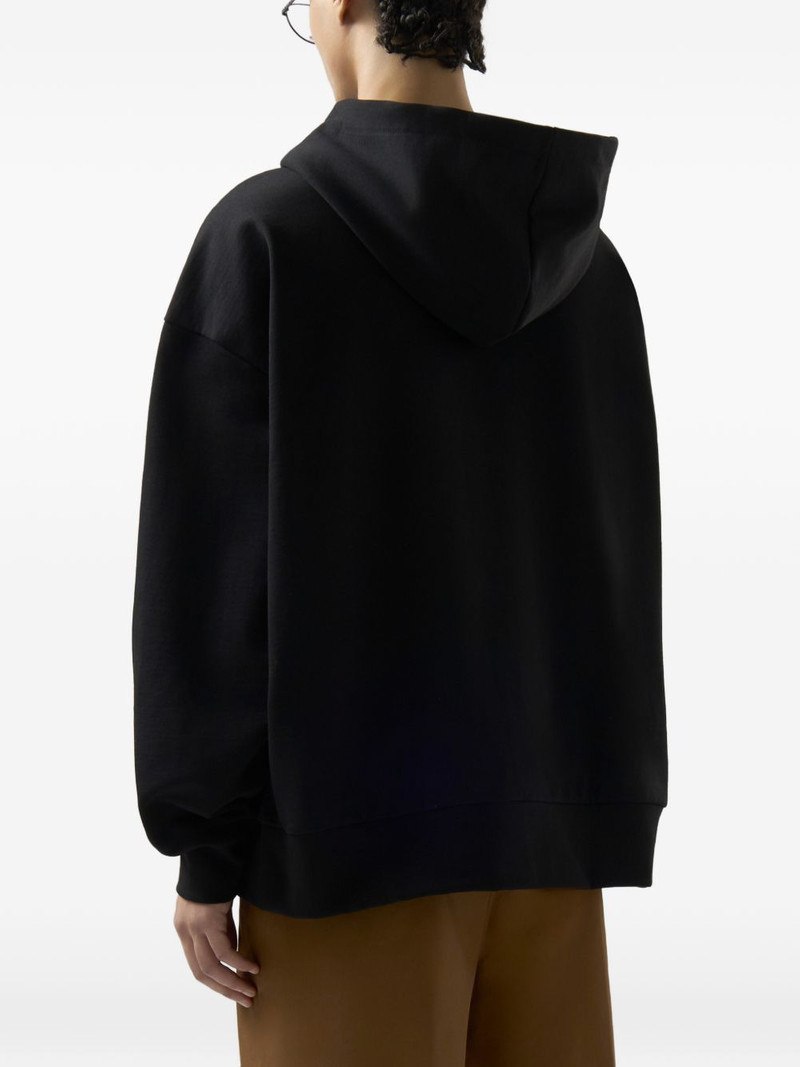 graphic-print zip-up cotton hoodie 5