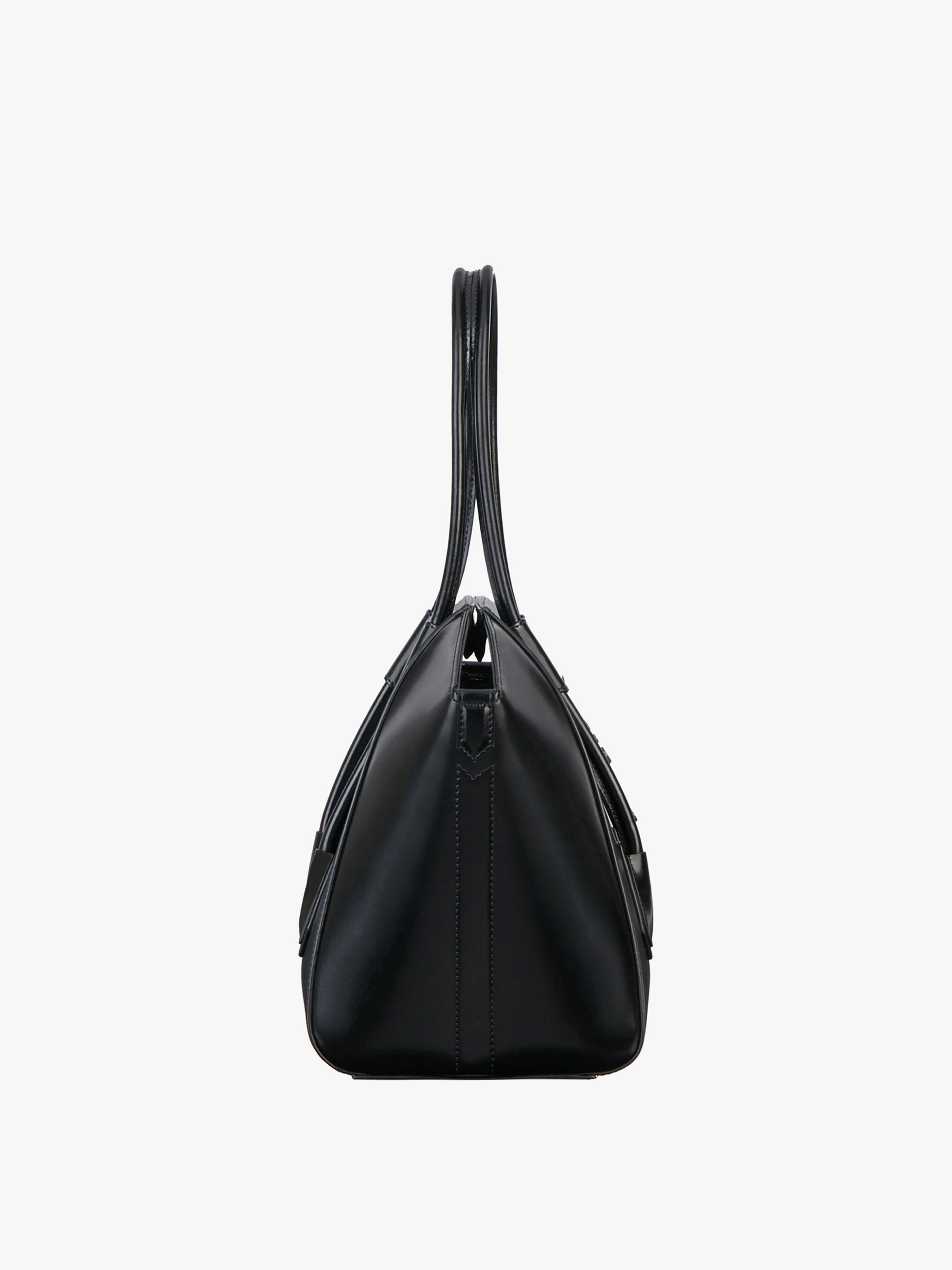 MEDIUM ANTIGONA LOCK BAG IN BOX LEATHER - 2