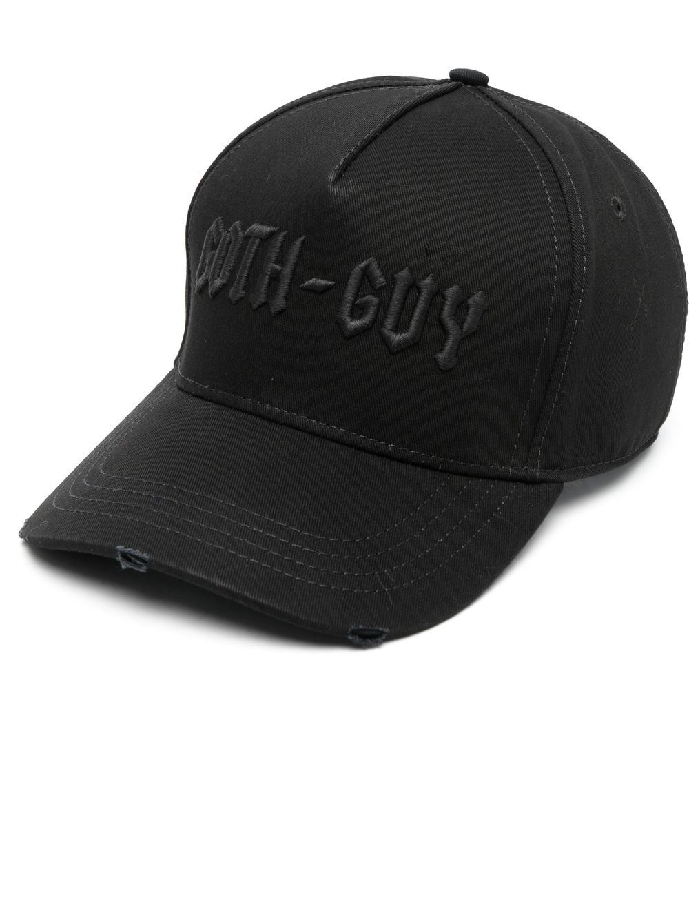 embroidered-slogan baseball cap - 1