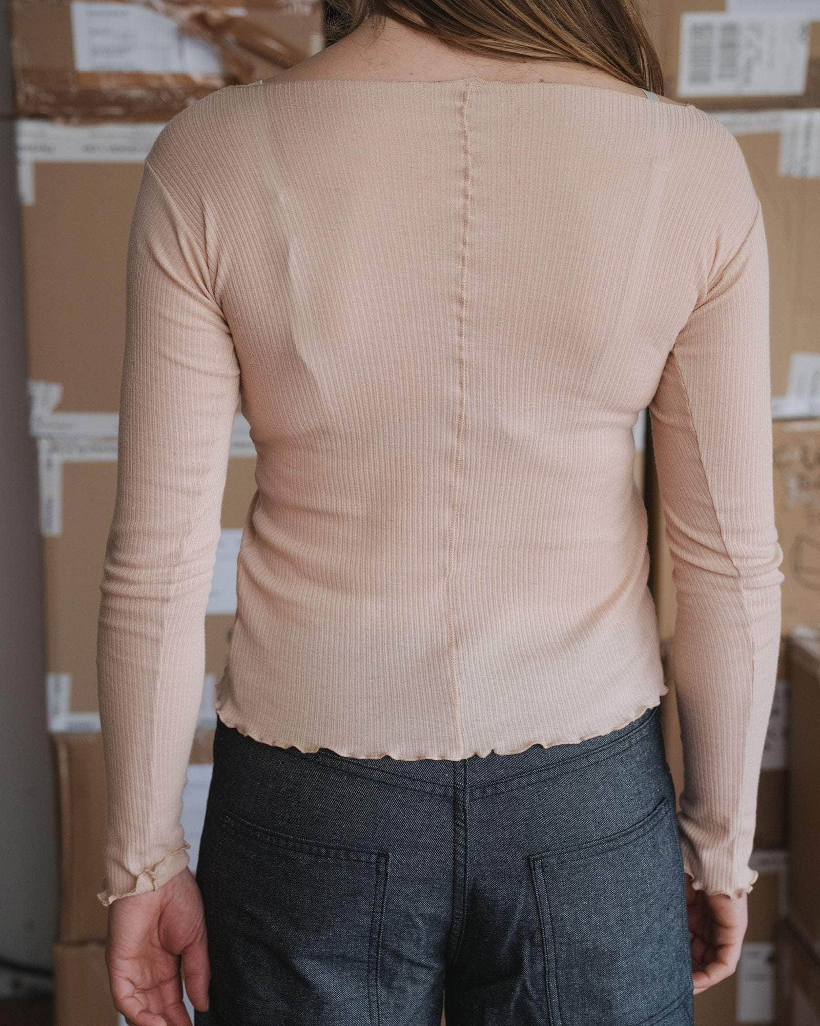 Pama Long Sleeve Tee - Fine Organic Cotton Rib - 7