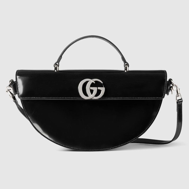 Medium half-moon top handle bag 1