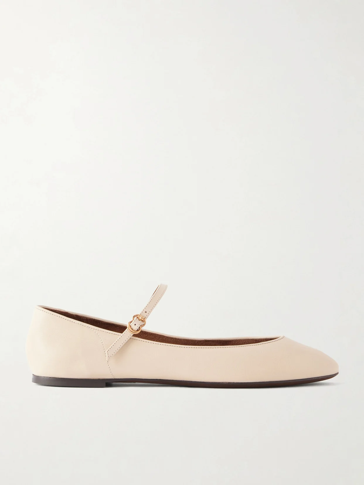 Rule The Day Textured-leather Ballet Flats - 1