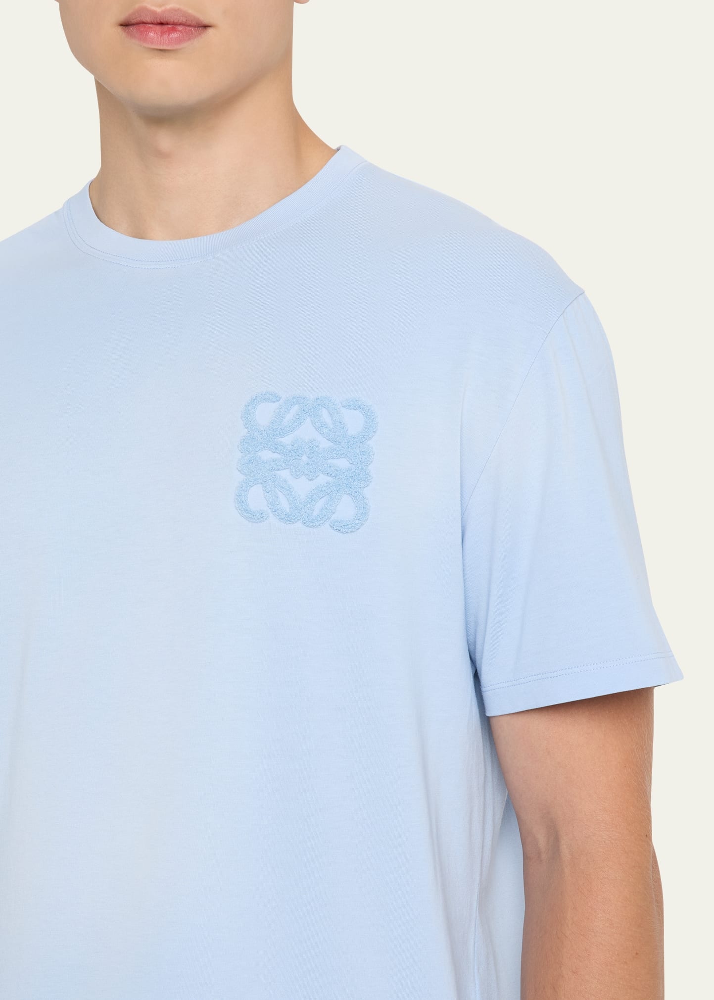 Men's Tonal Anagram Crewneck T-Shirt - 5
