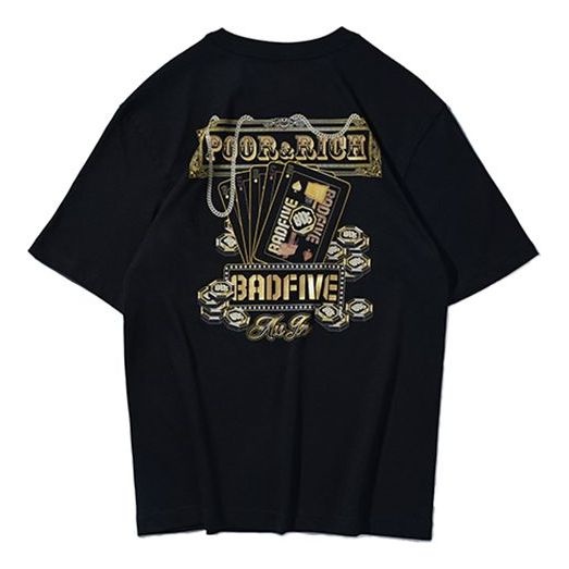 Li-Ning BadFive Graphic Loose Fit T-shirt 'Black' AHSR469-6 - 1