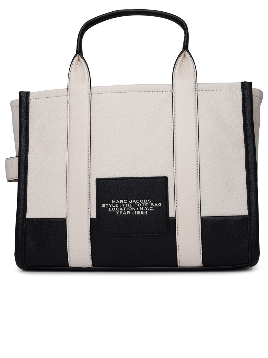 MARC JACOBS SMALL IVORY 'TOTE' BAG - 3