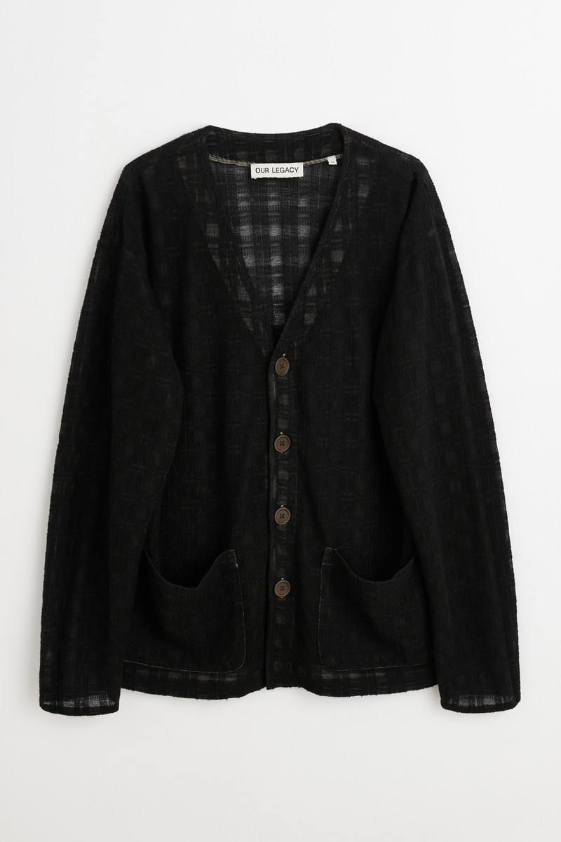 Cardigan Black Disintegration Check 1