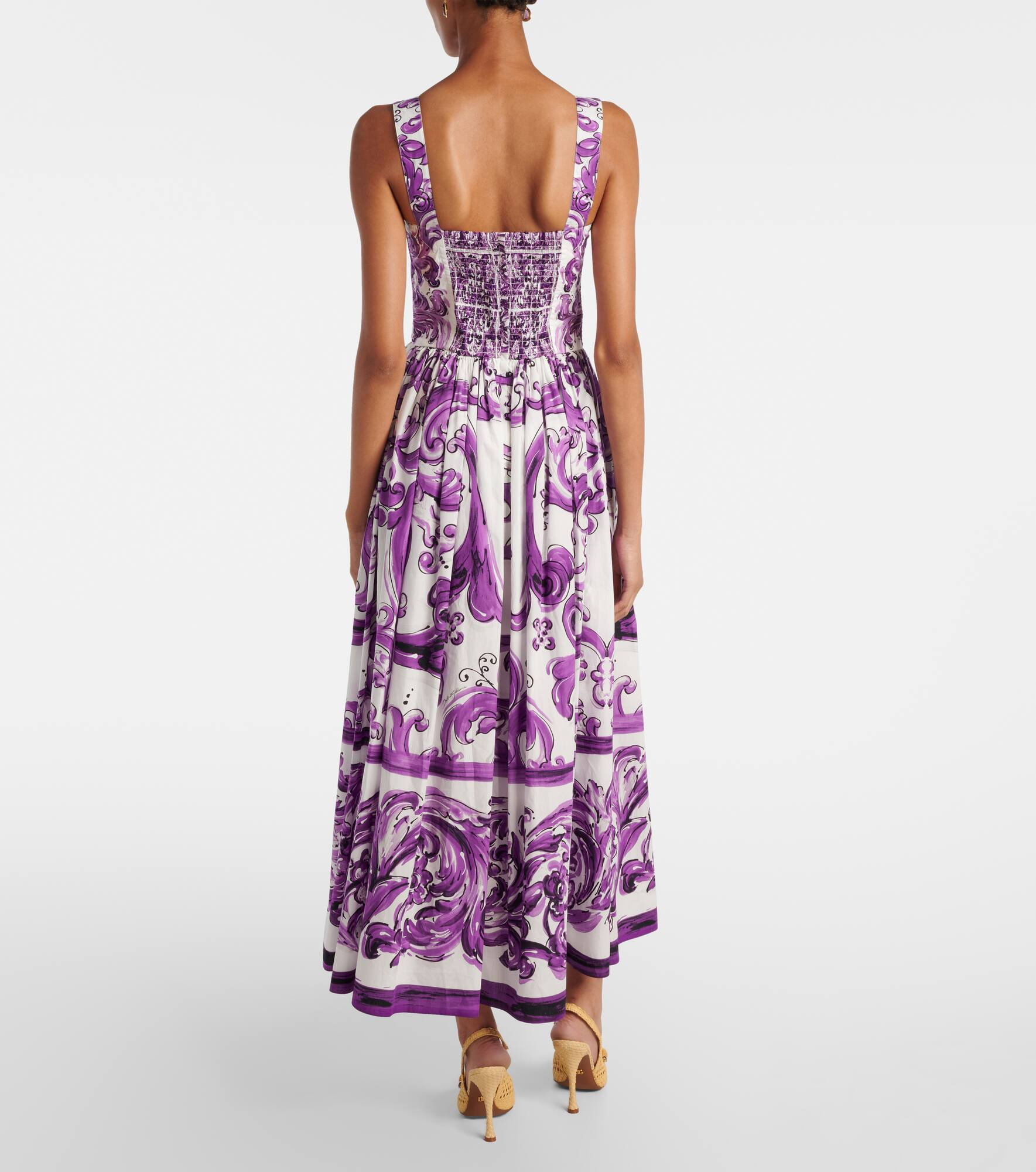Majolica cotton corset maxi dress - 3