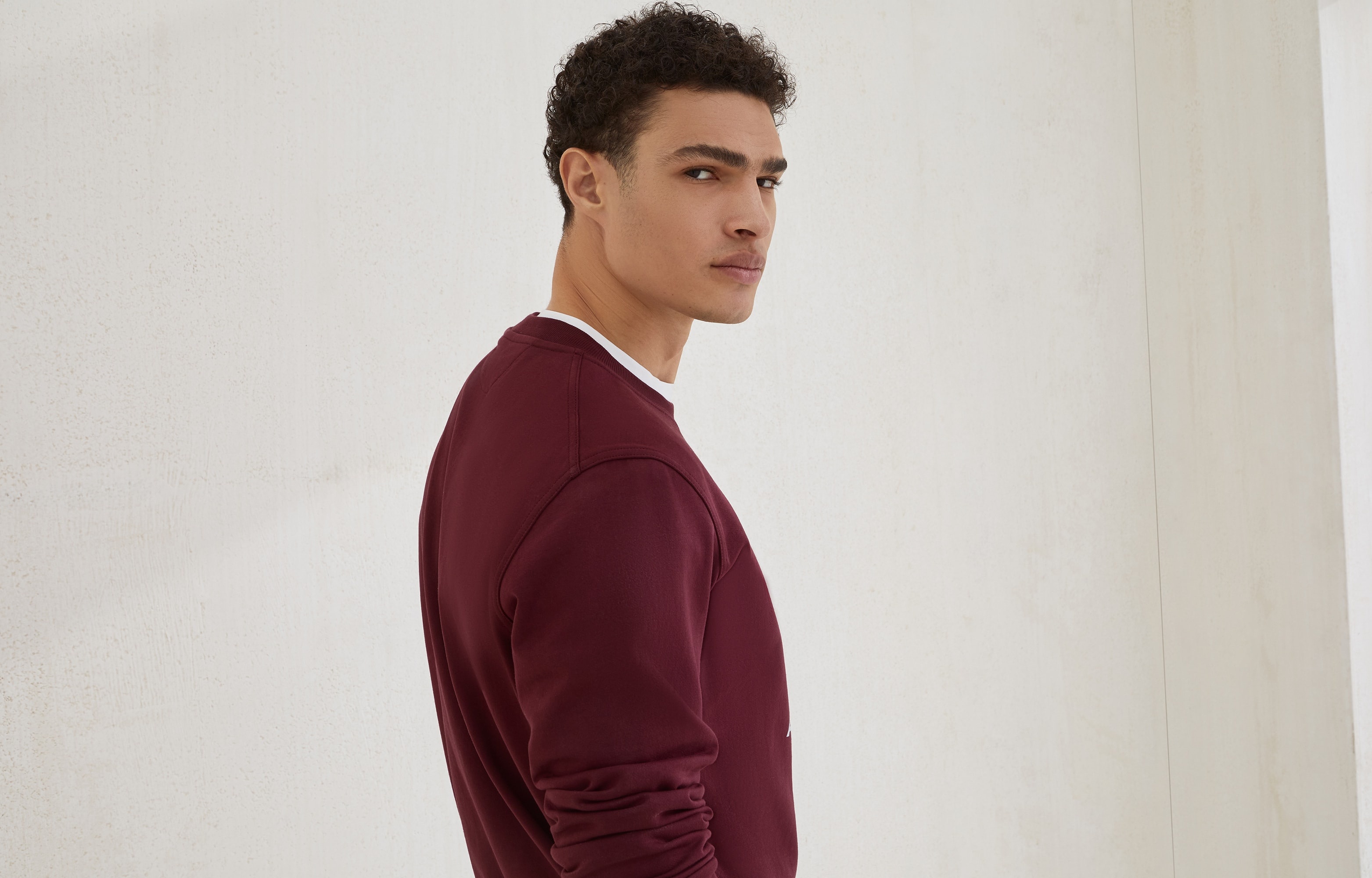 Techno cotton French terry sweatshirt with print - 6