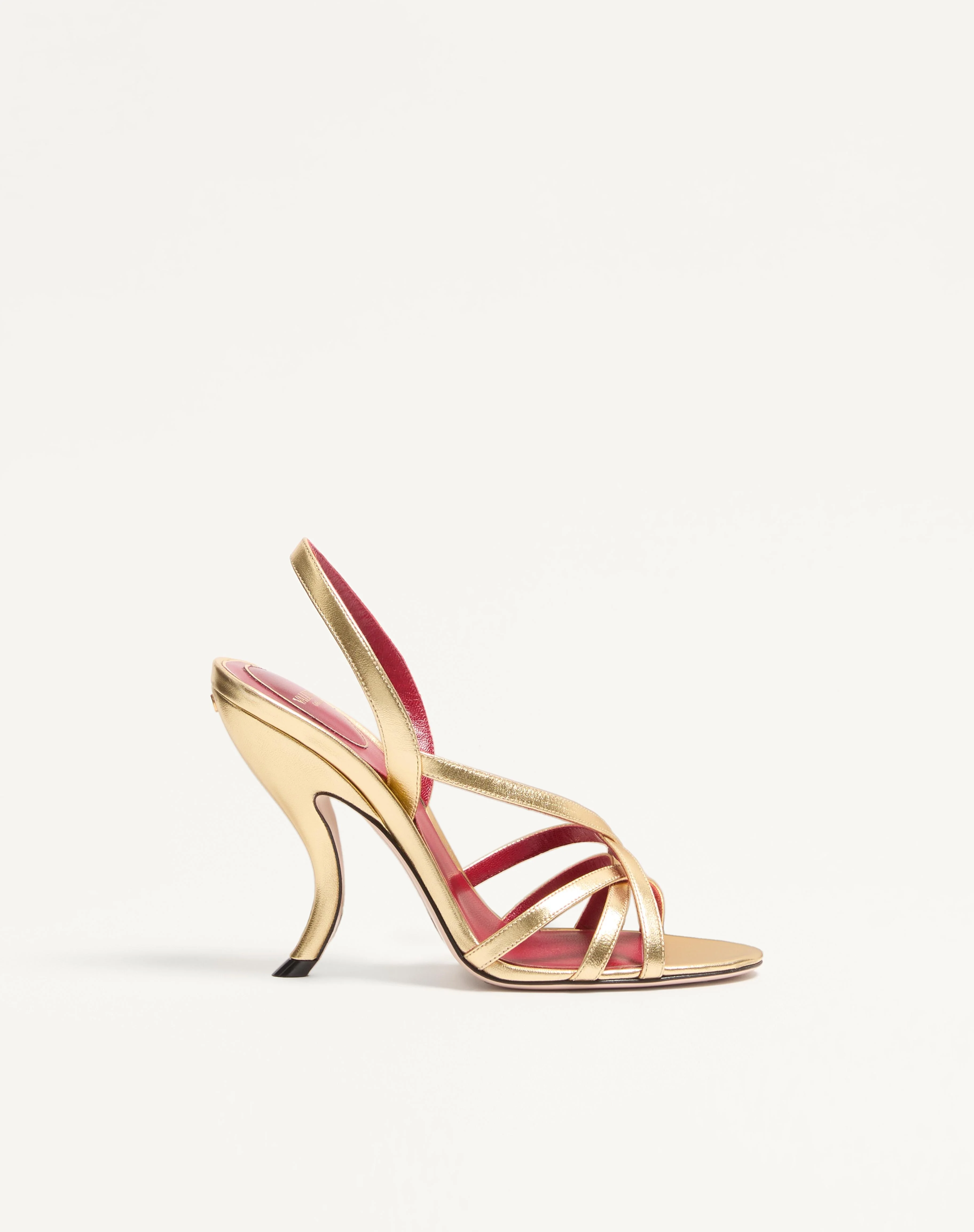FETISHIQUE SANDAL IN LAMINATED NAPPA 105MM - 1