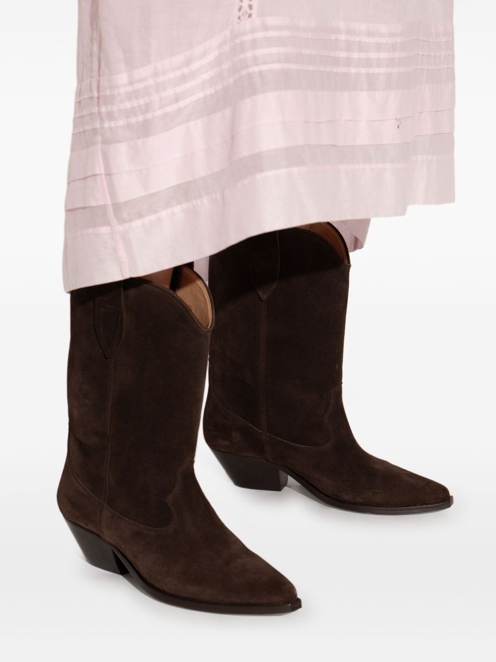 40mm Duerto pointed-toe suede cowboy boots - 5