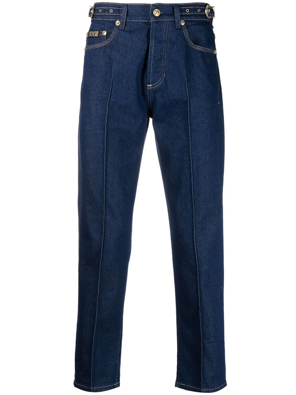 waist-tab straight-leg jeans - 1