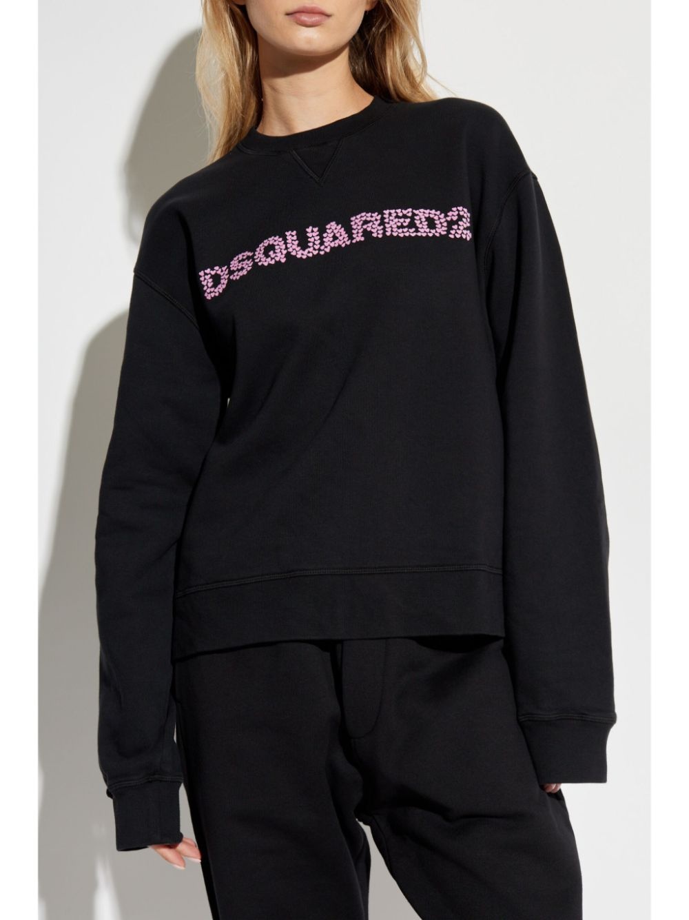 logo-embroidered sweatshirt - 3