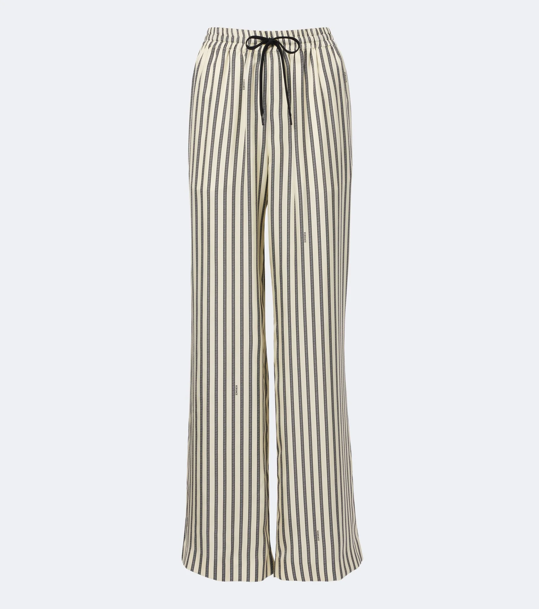 Striped silk wide-leg pants - 1