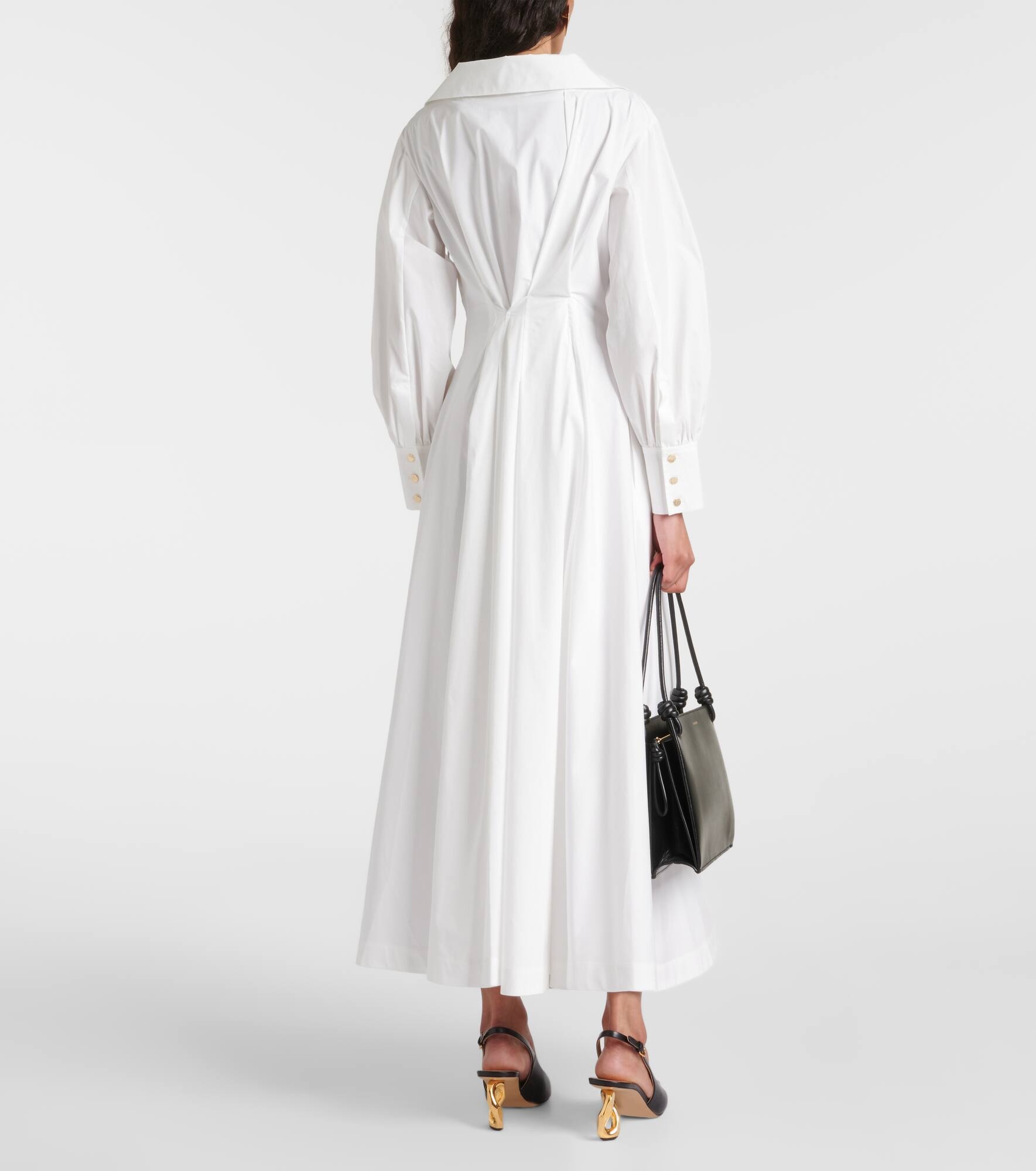 Isabela cotton-blend midi dress - 3