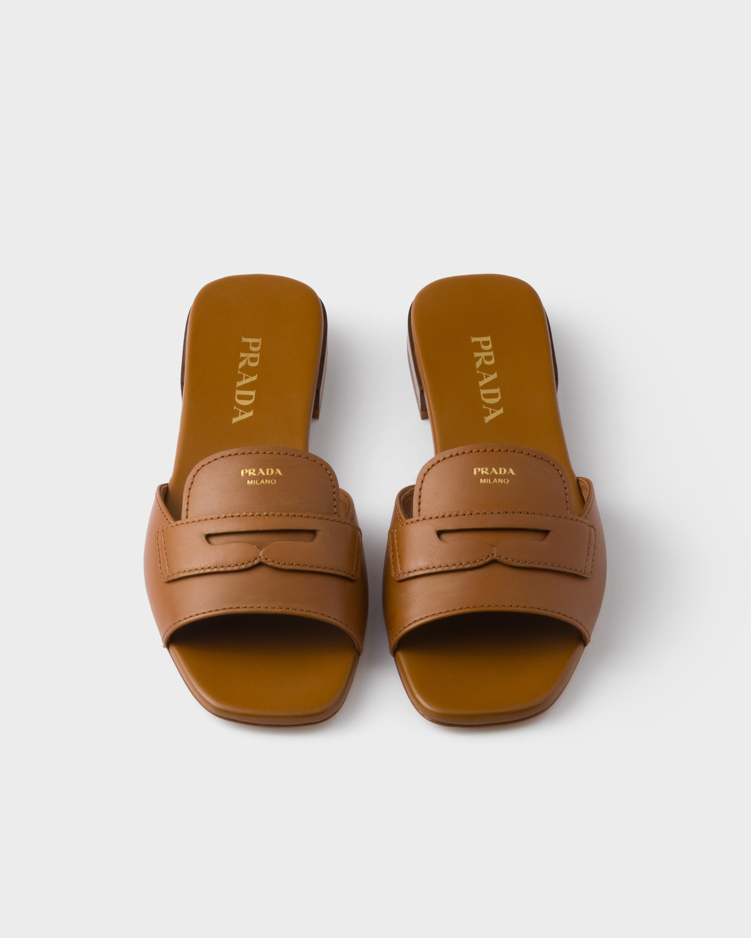 Leather slides - 3
