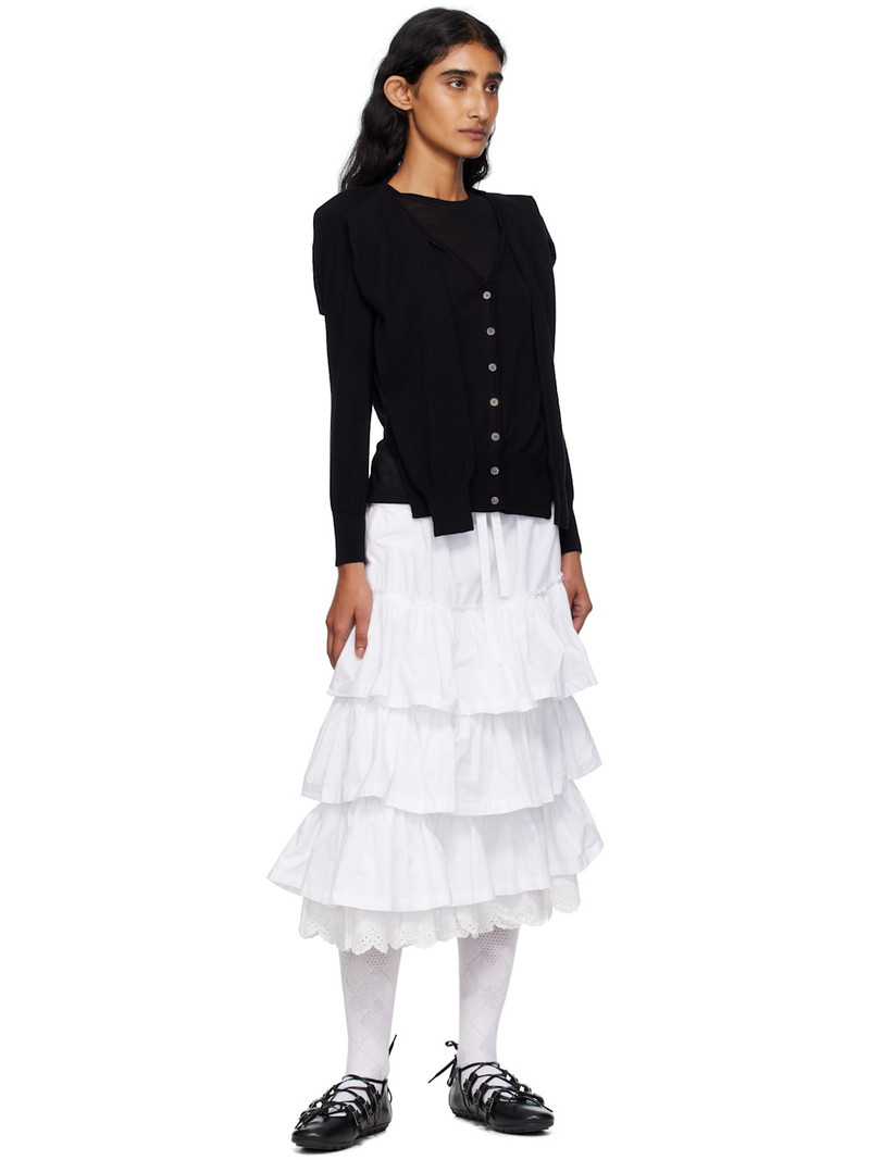 OPEN YY Black Sleeve Layered Cardigan outlook