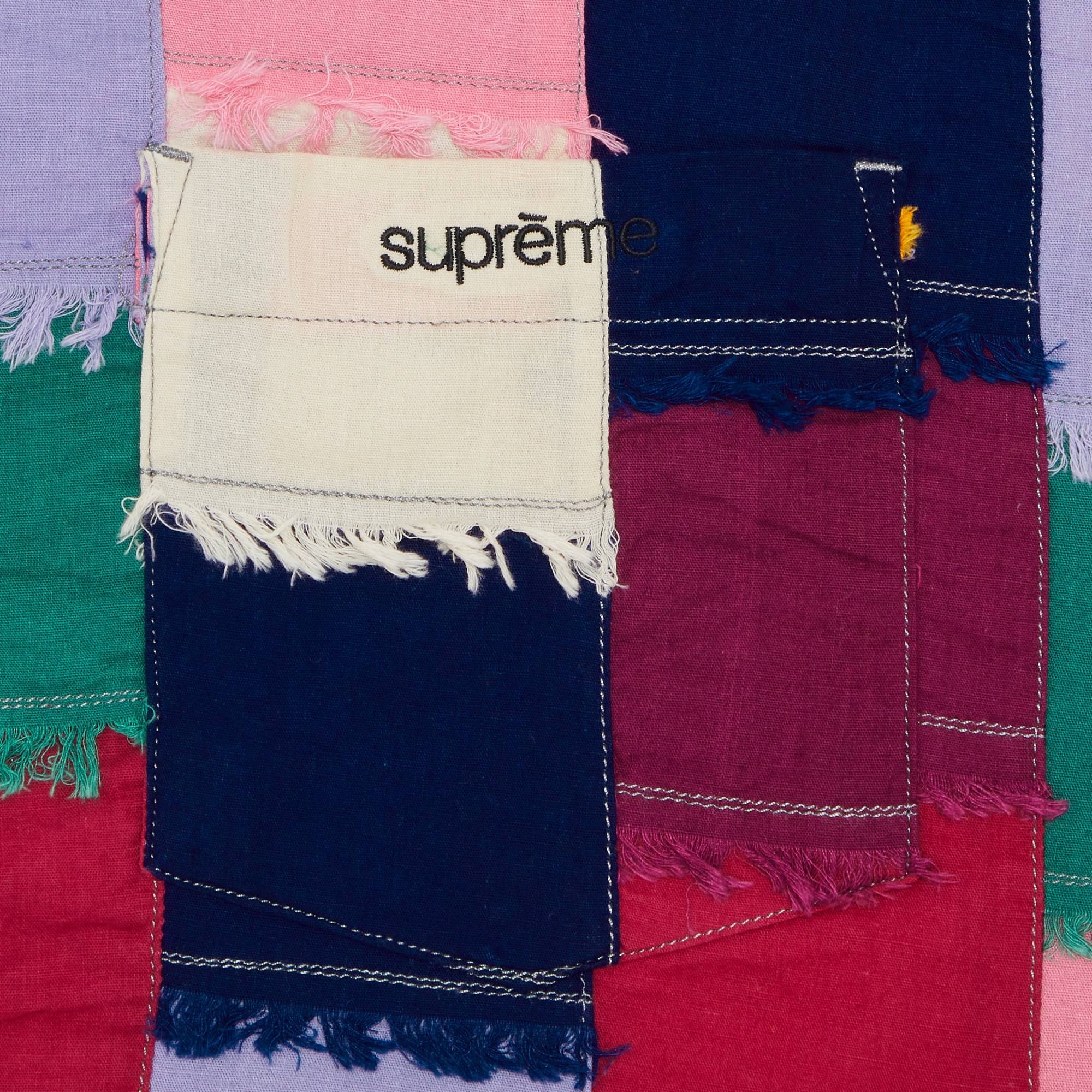 Supreme Supreme Patchwork Short-Sleeve Shirt 'Multicolor' | REVERSIBLE