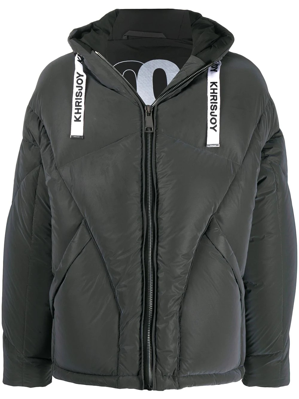 hooded down puffer jacket - 1