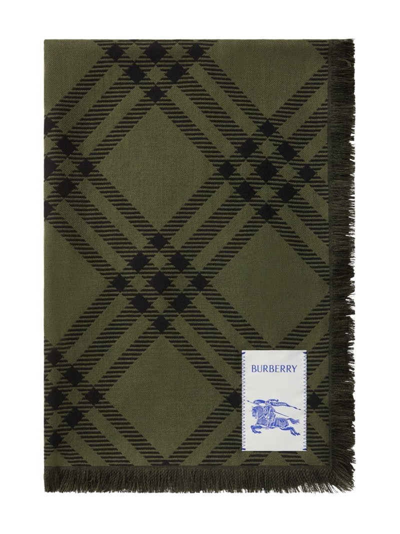 Burberry checked scarf outlook