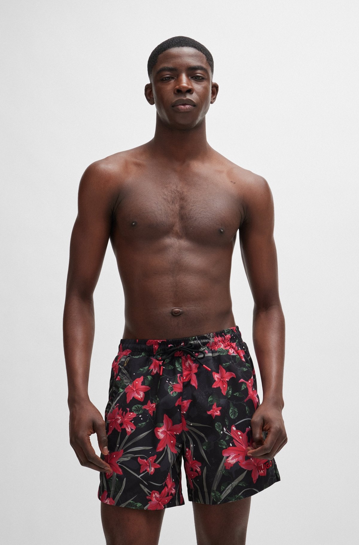 FULLY LINED SWIM SHORTS WITH SEASONAL PRINT - 2