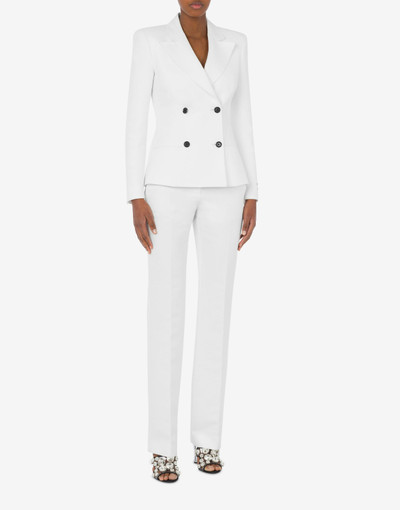 Moschino COTTON DUCHESSE DOUBLE-BREASTED JACKET outlook