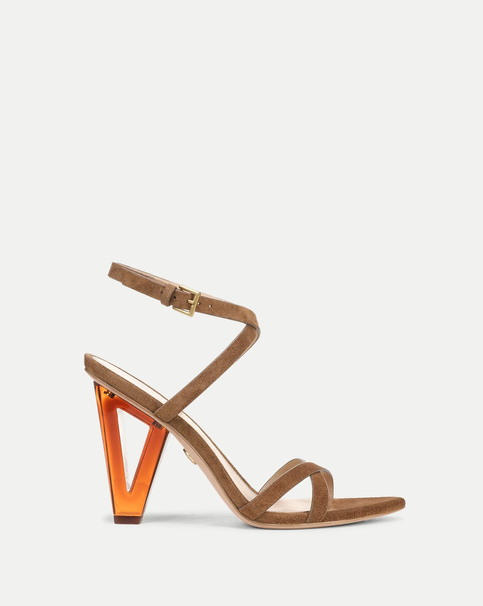 LANAYA SUEDE ANKLE-WRAP SANDAL - 1