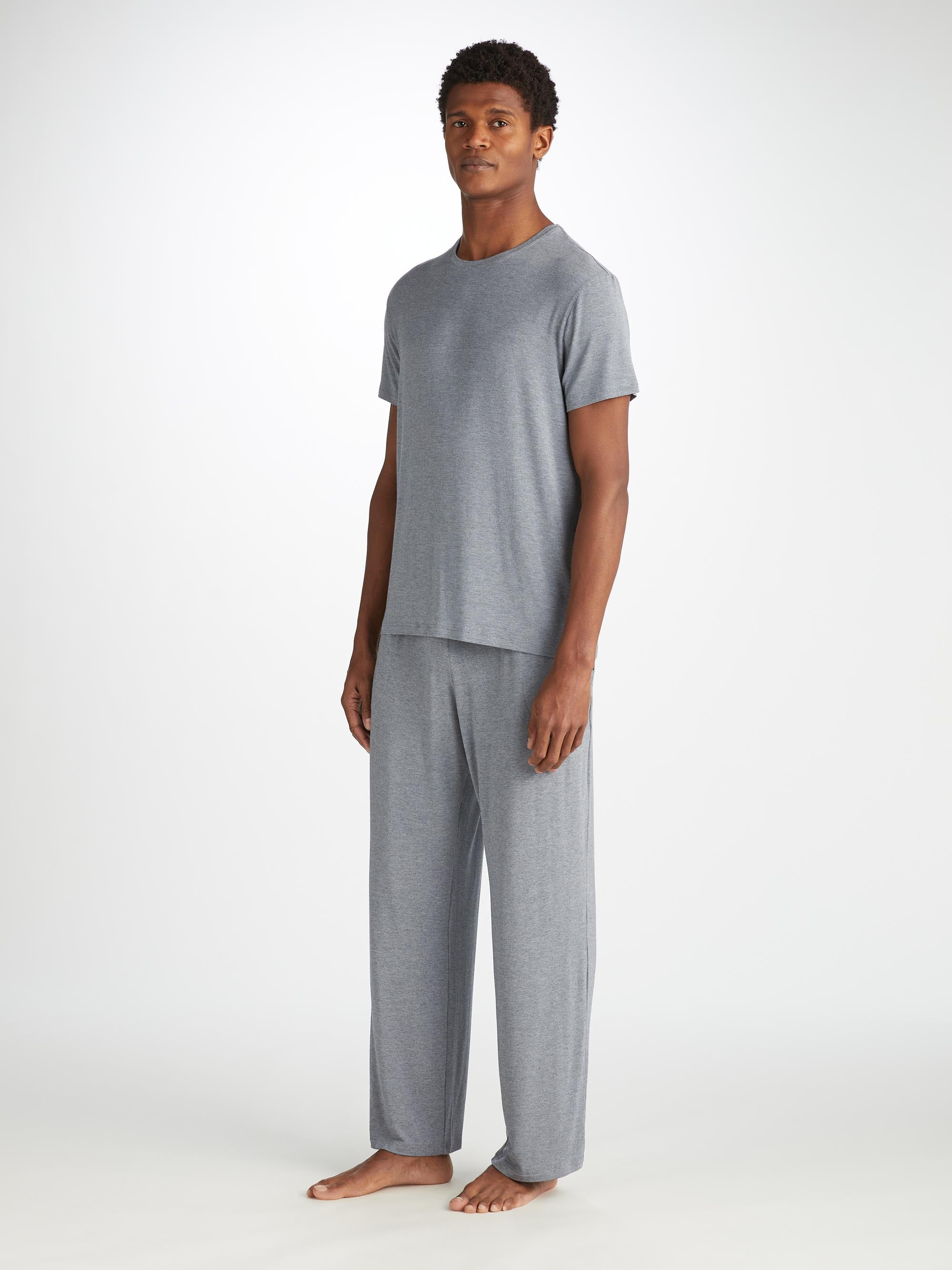 Men's T-Shirt Marlowe Micro Modal Stretch Charcoal - 3