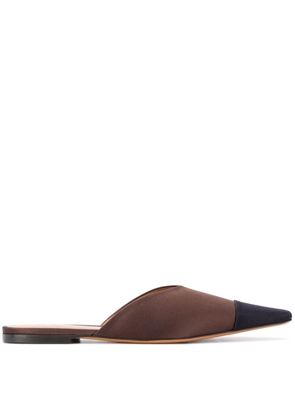 colour block pointed toe mules - 1