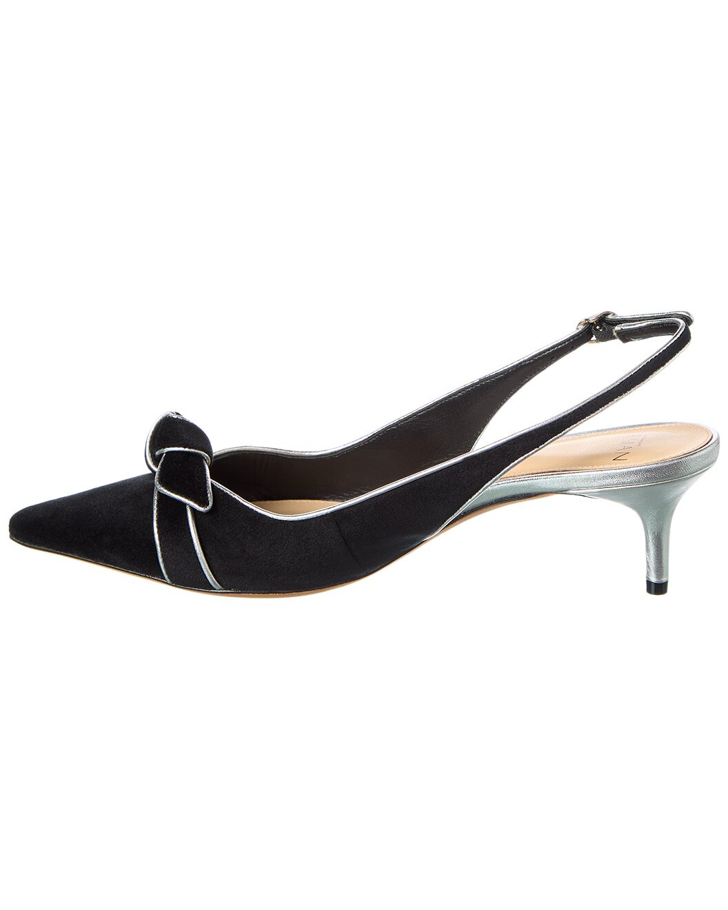 Alexandre Birman Angelita Suede & Leather Slingback Pump - 2