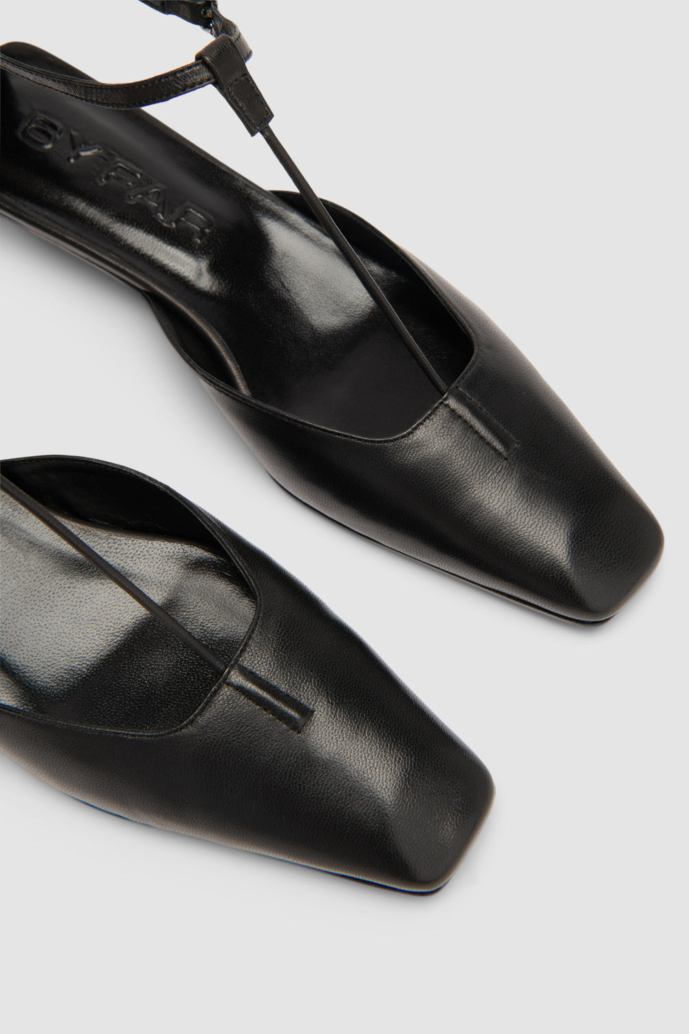 Tao Black Lamb Nappa Leather Kitten Heel - 4