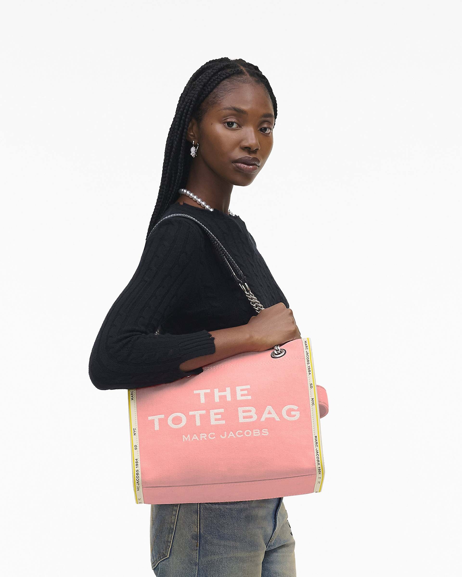 THE DENIM CHAIN MEDIUM TOTE BAG - 2