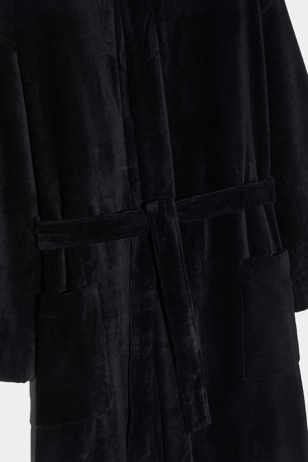 IBRA BLACK ON BLACK BATHROBE - 3