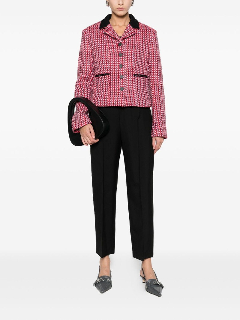 N°21 notched-collar tweed jacket outlook