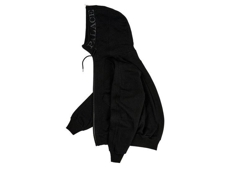 PALACE SPLIT HOOD BOMBER SWEAT BLACK outlook
