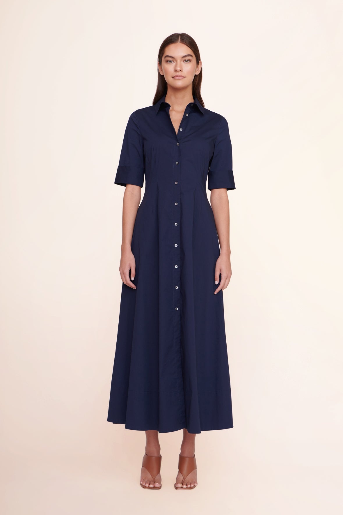 STAUD JOAN MAXI DRESS NAVY - 2