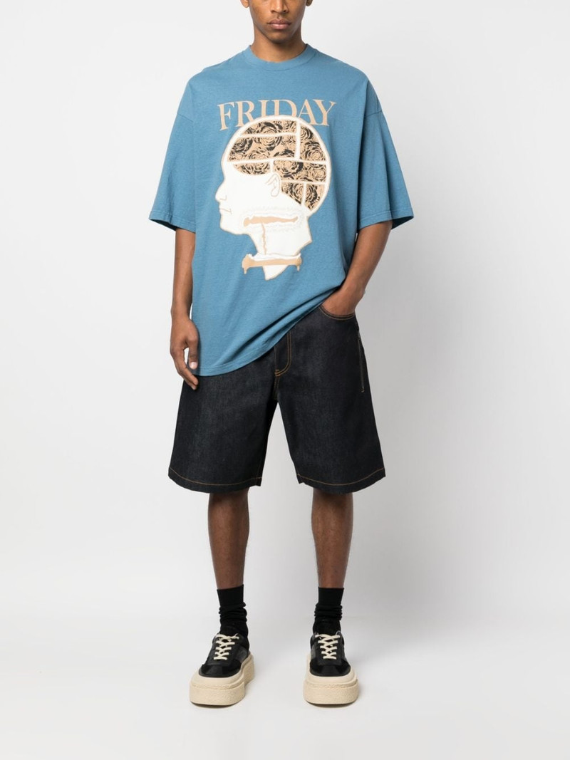 UNDERCOVER graphic-print cotton T-shirt outlook