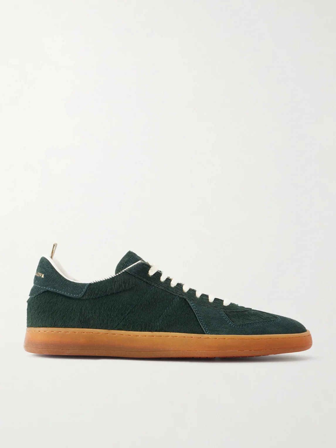 Militia 002 Suede-Trimmed Calf Hair Snakers - 1